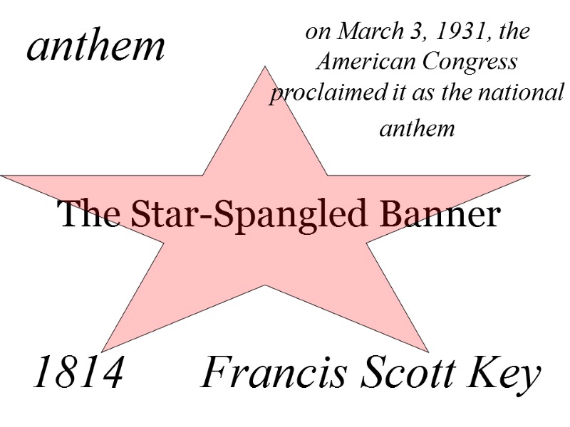 The Star-Spangled Banner  anthem Francis Scott Key  1814  on March 3,